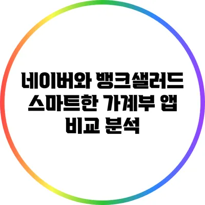 네이버와 뱅크샐러드: 스마트한 가계부 앱 비교 분석